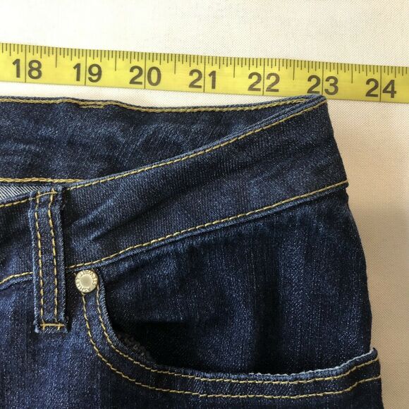 Ashley Stewart Denim Jeans Women Plus 26W Dark Blue Stretch Cotton Straight Leg - Picture 5 of 12